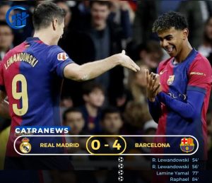 Hasil El Clasico: Barcelona Bantai Madrid 4-0